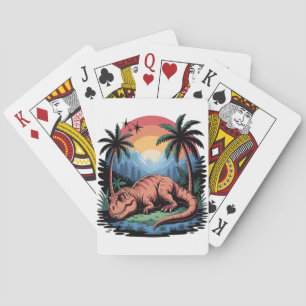 After the party playing cards