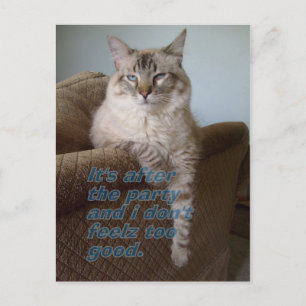 after the party postcard