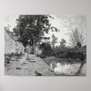 After the rain, from 'Leisure Hour', 1888 Poster