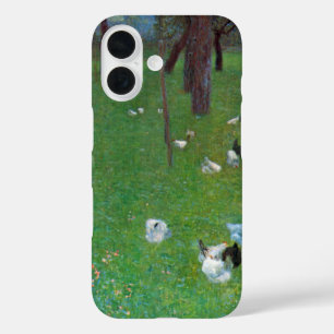 After the Rain, Garden Chickens by Gustav Klimt iPhone 16 Case