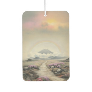 After the Rain (Japanese Watercolor Landscape Art) Car Air Freshener