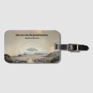 After the Rain (Japanese Watercolor Landscape Art) Luggage Tag