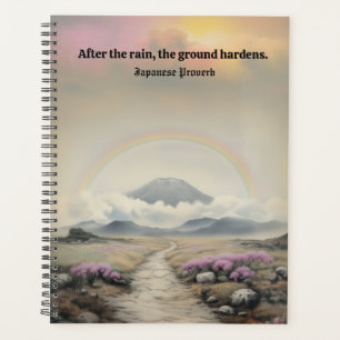 After the Rain (Japanese Watercolor Landscape Art) Planner
