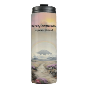 After the Rain (Japanese Watercolor Landscape Art) Thermal Tumbler