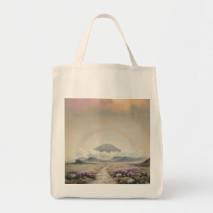 After the Rain (Japanese Watercolor Landscape Art) Tote Bag