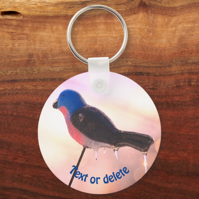 After The Storm Winter Nature Personalised Key Ring (Front)