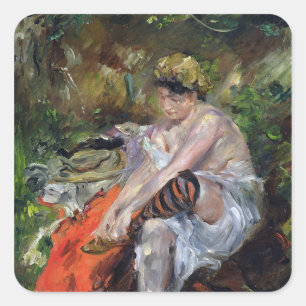 After The Swim, 1906 Square Sticker