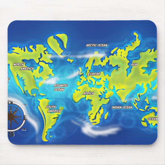 After the Thaw - Flooded Earth Mouse Mat (Front)