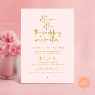 After the Wedding Modern Minimalist Casual Party Invitation