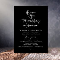 After the Wedding Modern Minimalist Casual Party