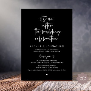 After the Wedding Modern Minimalist Casual Party Invitation