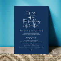 After the Wedding Modern Minimalist Casual Party