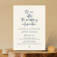 After the Wedding Modern Minimalist Casual Party