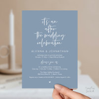 After the Wedding Modern Minimalist Casual Party