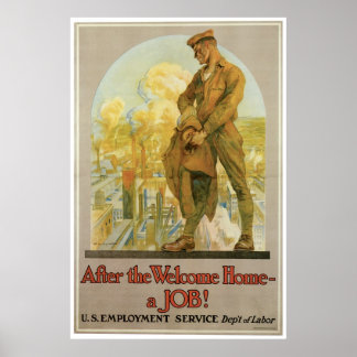 After the Welcome Home ~ a Job! Poster