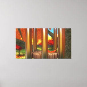 After the Wind Wrapped Canvas