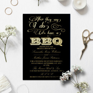 After They Say I Do, Lets Have A BBQ! Wedding Real