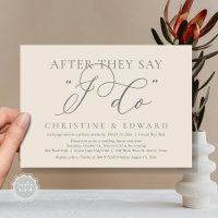 After They Say I Do, Wedding Elopement Dinner