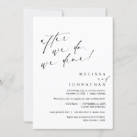 After we do, we dine, Wedding Elopement Dinner