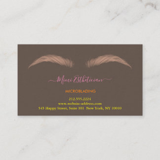 Aftercare Instructions Eyebrow Ros Microblade Logo Business Card