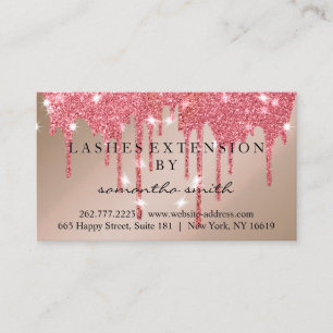 Aftercare Instructions Lash Gold Drips Spark Business Card