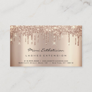 Aftercare Instructions Lash Rose Drips QR Code Business Card
