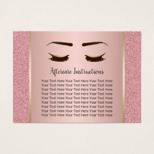 Aftercare Instructions Makeup Artist Rose Gold