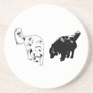 Afterglow Edge — Retriever Duo Coaster