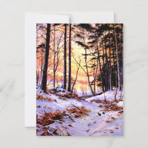 Afterglow, famous painting by Joseph Farquharson Card