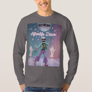 Afterlife Disco – Groovy Skeleton Dance in Pastel T-Shirt