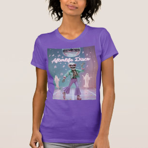 Afterlife Disco Groovy Skeleton Dance in Pastel T-Shirt