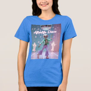 Afterlife Disco – Groovy Skeleton Dance in Pastel  Tri-Blend Shirt