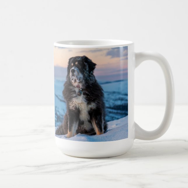 Afternoon Alpenglow with Luna Coffee Mug (Right)
