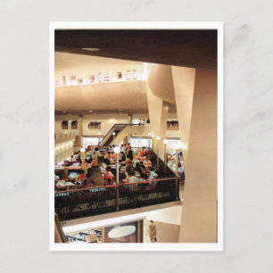 Afternoon at the Mall, 1960s Vintage Inspired Postcard