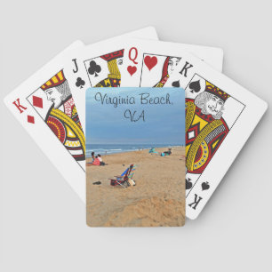 Afternoon Beach Fun Playing Cards