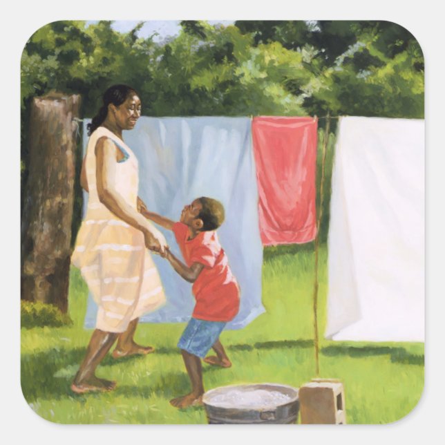 Afternoon Break 2000 Square Sticker (Front)