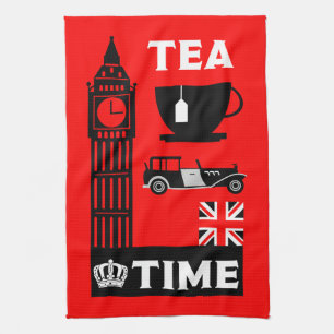 Afternoon British Tea Parties Towel