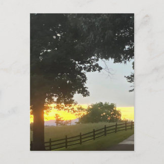 Afternoon Cloudy Sunset Postcard