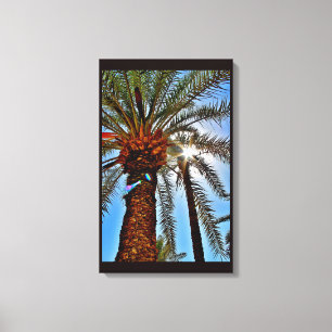Afternoon Date Tree Canvas Print