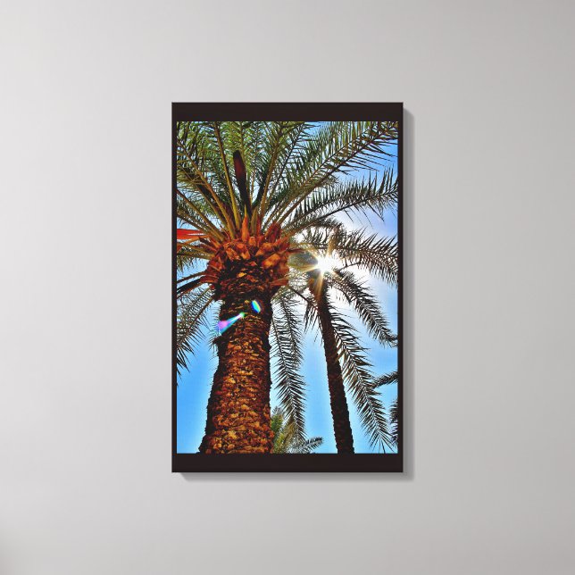 Afternoon Date Tree Canvas Print (Front)