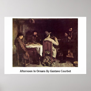 Afternoon In Ornans By Gustave Courbet Poster