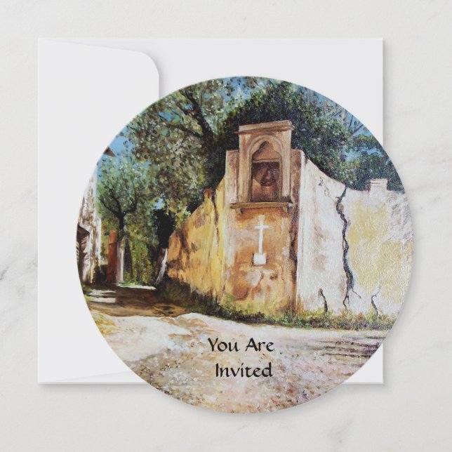 AFTERNOON IN RIMAGGIO / Tuscany View Invitation (Front)