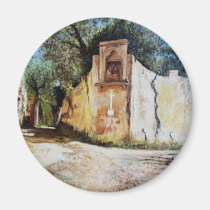 AFTERNOON IN RIMAGGIO / Tuscany View Magnet