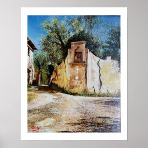 AFTERNOON IN RIMAGGIO / Tuscany View Poster