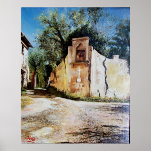 AFTERNOON IN RIMAGGIO / Tuscany View Poster