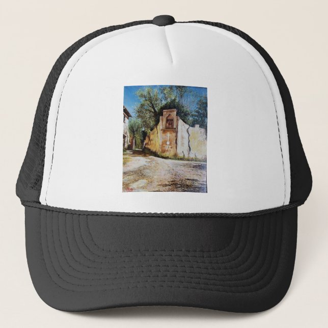 AFTERNOON IN RIMAGGIO / Tuscany View Trucker Hat (Front)