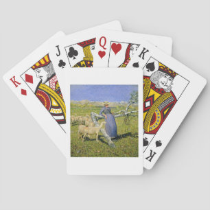 Afternoon in the Alps, 1892 (oil on canvas) Playing Cards