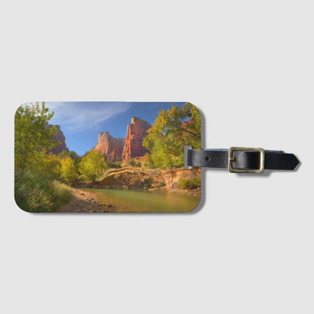 Afternoon In Zion National Park Luggage Tag (Front Horizontal)