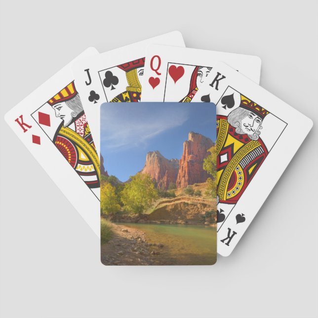 Afternoon In Zion National Park Playing Cards (Back)