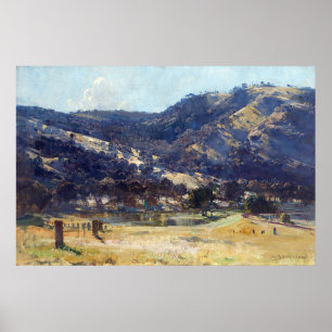 Afternoon Light Goulburn Valley Arthur Streeton Poster